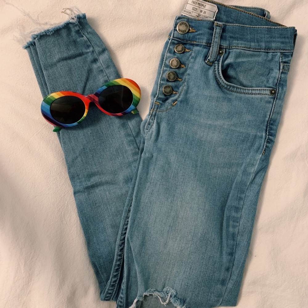 Free People Light Wash Jeans